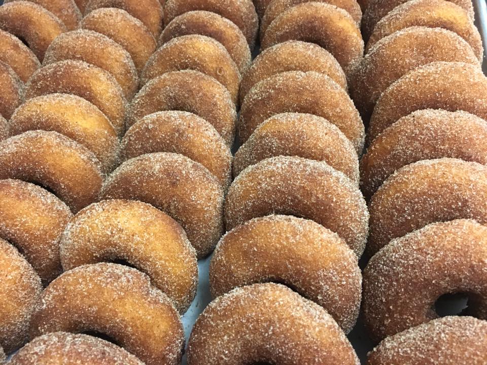 Fresh made cider dougnuts saunderskill-farm-stand