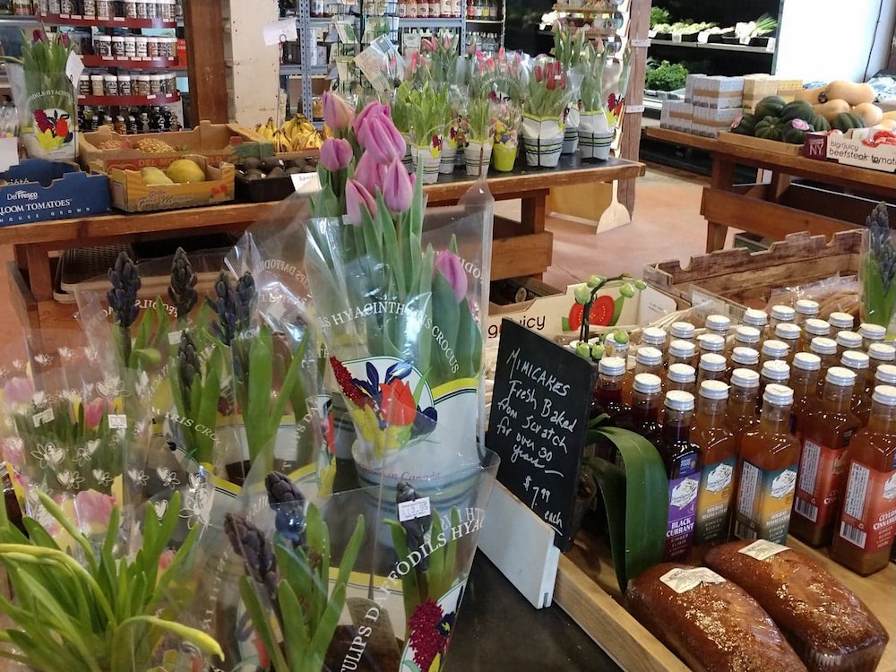 Inside the market at Davenport Farms