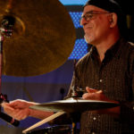 Harvey Sorgen playing the drums live at a show