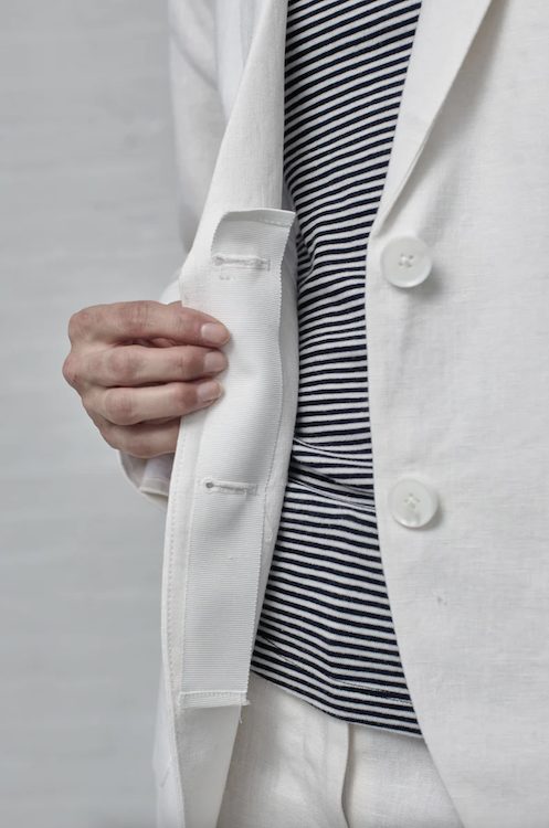 GIRLBOY linen suit Detail