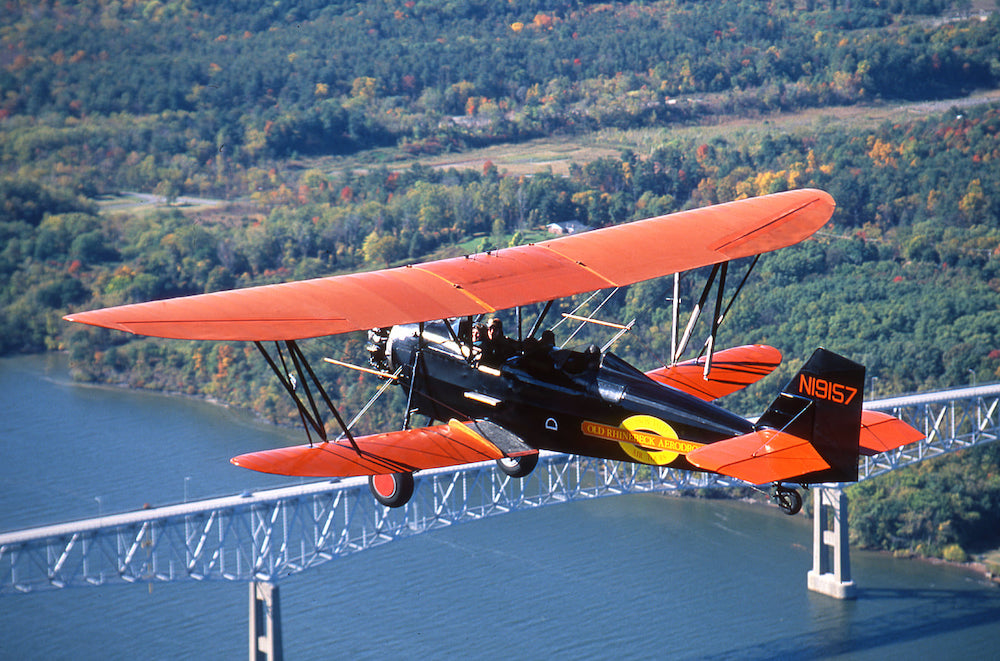 1929 New Standard D-25 "Barnstormer" flying at Old Rhinebeck Aerodrome in Red Hook NY