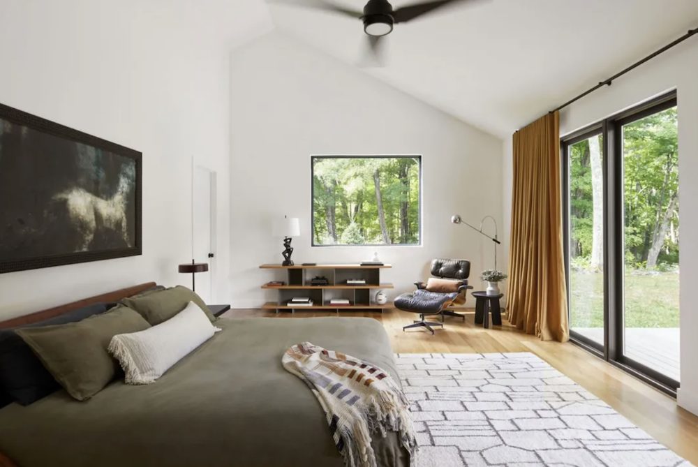 bedrrom at Pond Edge Sophisticated Contemporary in Carmel, Kent, Putnam County