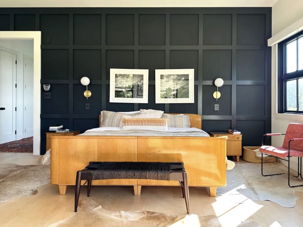bedroom at Extraordinary Contemporary in Woodstock, Ulster County NY
