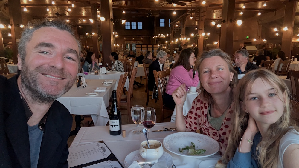 Paul Edie and Alice dining at Mohonk Mountain House in New Paltz NY