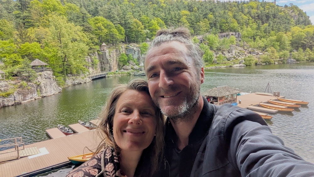 Edia and Paul at Mohonk Mountain House in New Paltz NY