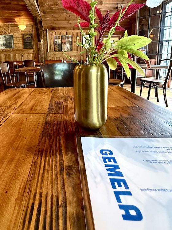 menu at Gemela in Woodstock NY