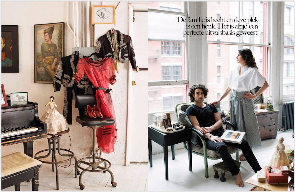 Jenny and her eldest son, Aidan. Courtesy of Dutch Vogue