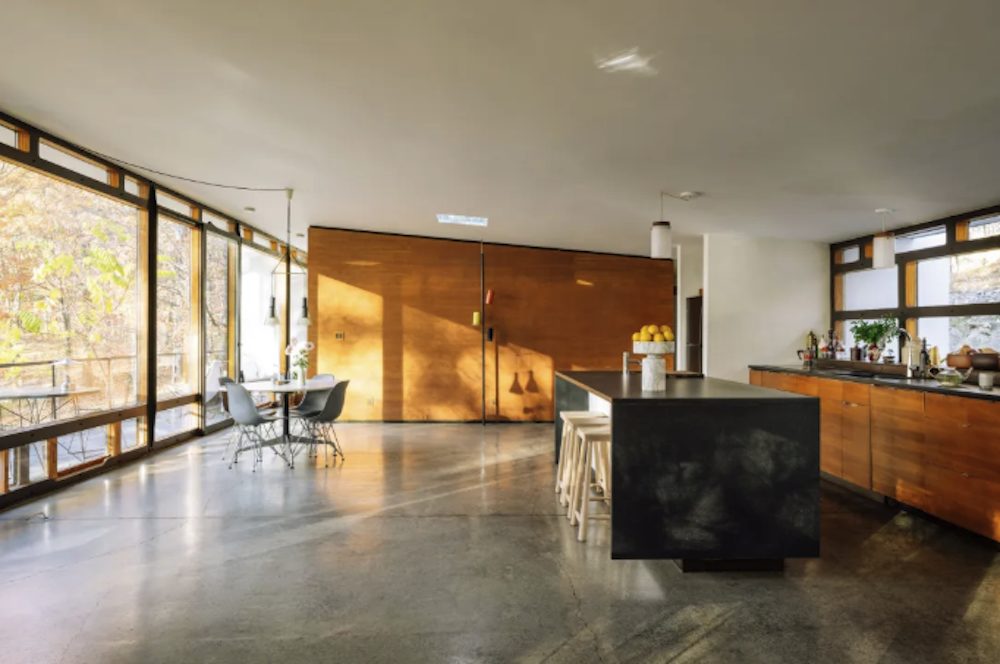 kitchen dining area ist has Sleek Lines + Graphic Details inMilan, Red Hook, Dutchess County NY 
