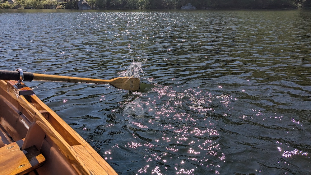 paddling at Mohonk Mountain House in New Paltz NY