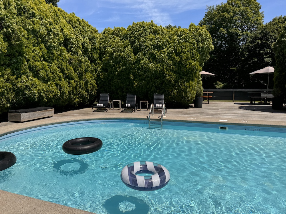 the pool at Graham & Co Hotel in Phoenicia NY
