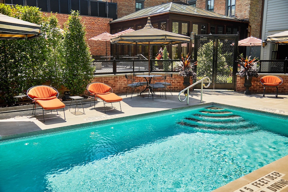 The Pool at The Maker Hotel in Hudson NY