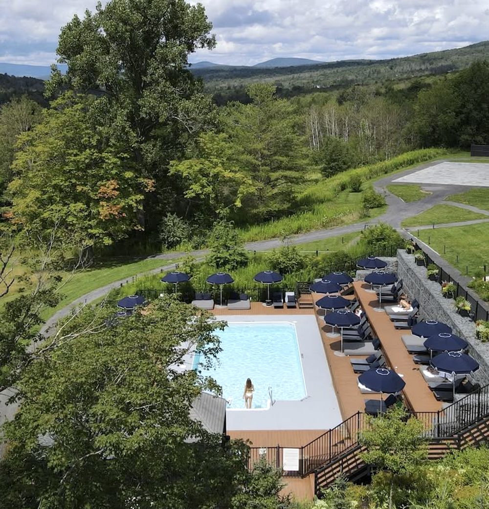 Scribner's Lodge Hotel pool in Hunter NY