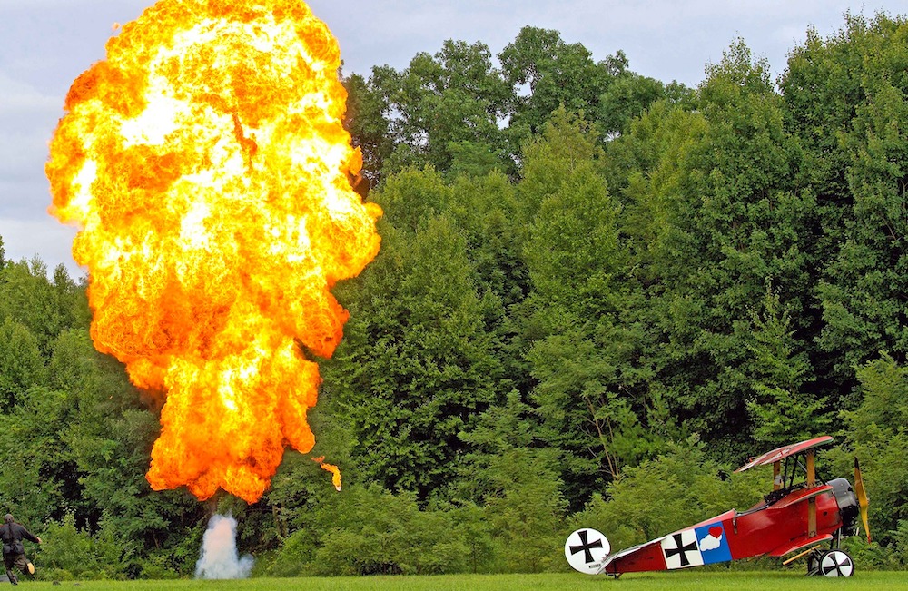 pyro explosion at Old Rhinebeck Aerodrome in Red Hook NY