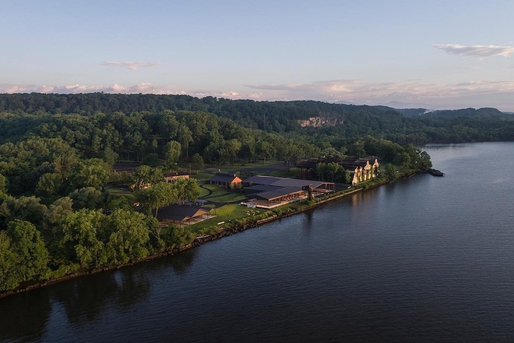 aerial view at Hutton Brickyards in Kingston NY