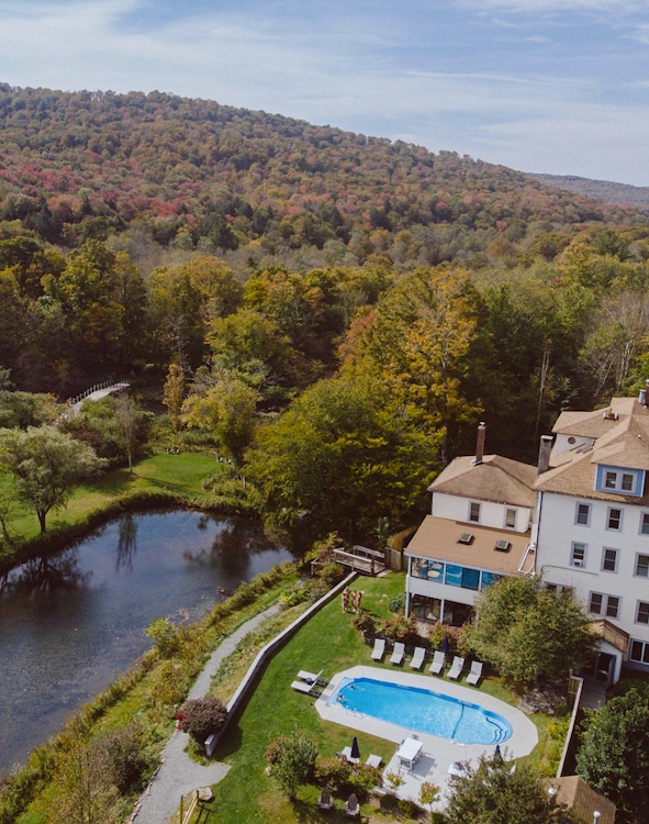 hotel nd pool at The DeBruce in Livingston Manor NY