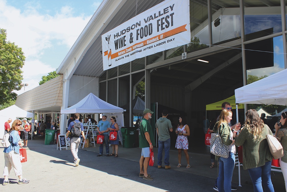 pavilion for Hudson Valley Wine & Food Festival in Rhinebeck NY