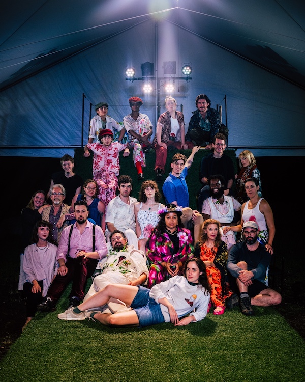 full cast posing at Catskill Mountain Shakespeare in Tannersville NY