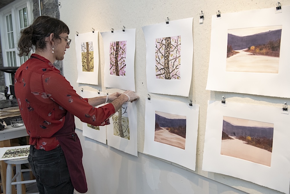 2025 Woodstock School of Art Annual Monoprint Invitational Exhibition and Auction
