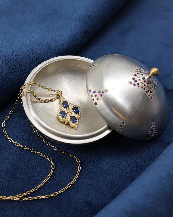jeweled case to hold your precious stones at Adel Chefridi Studio & Gallery in Rhinebeck NY