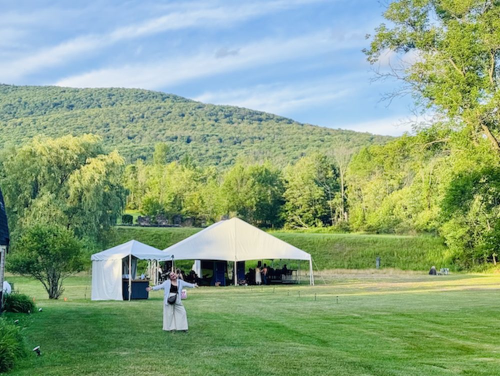 view with Sarah Reny of Catskill Mountain Shakespeare in Tannersville NY