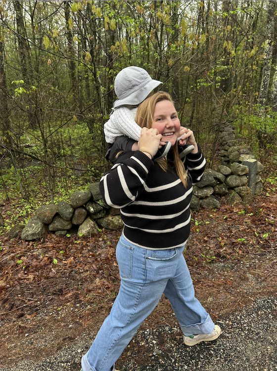 Sarah Reny with daughter of Catskill Mountain Shakespeare in Tannersville NY