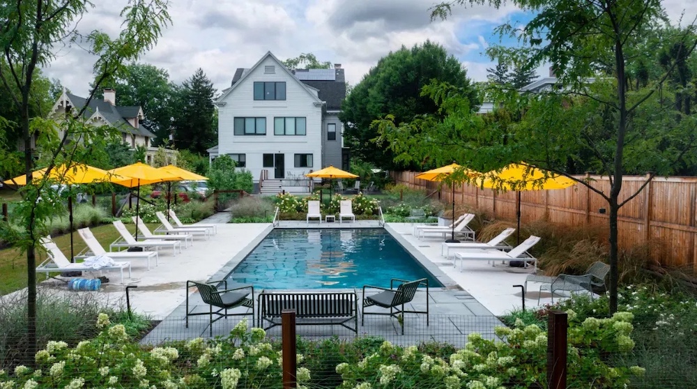 pool at The Amelia in Hudson NY