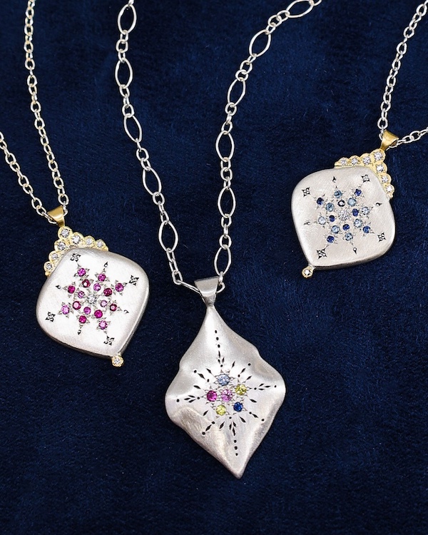 necklaces at Adel Chefridi Studio & Gallery in Rhinebeck NY