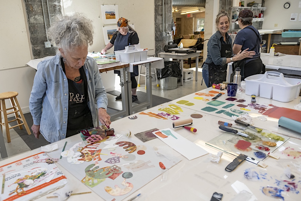 Participants of the 2025 Woodstock School of Art Annual Monoprint Invitational Exhibition and Auction