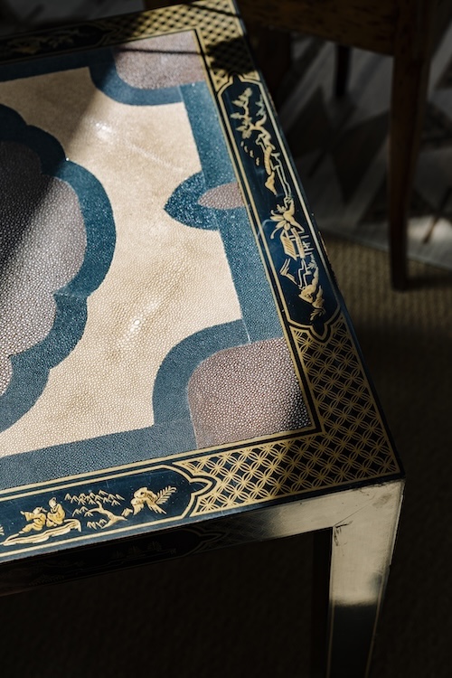 close up detail of table at Bridge House Vintage in Hudson NY