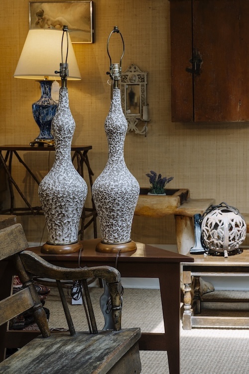 Lamps at Bridge House Vintage in Hudson NY