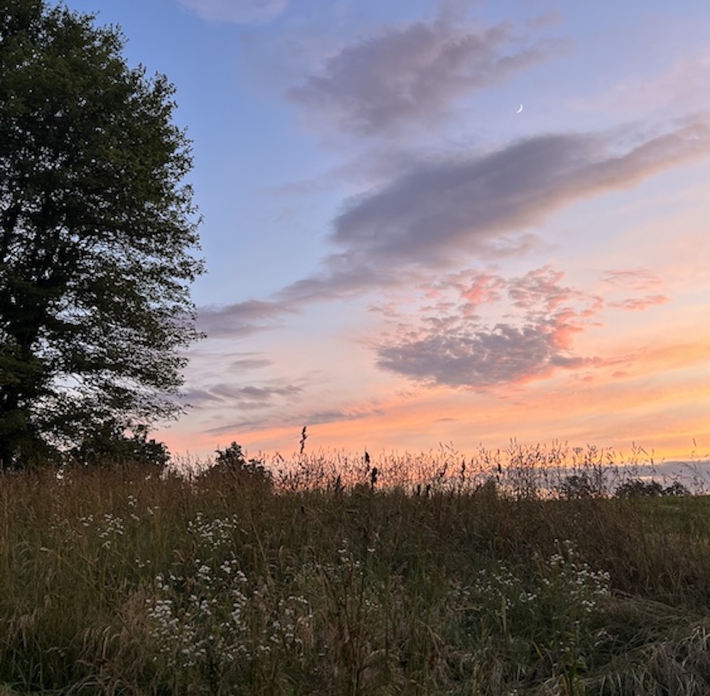 Hill Top Farm magic hour sunset