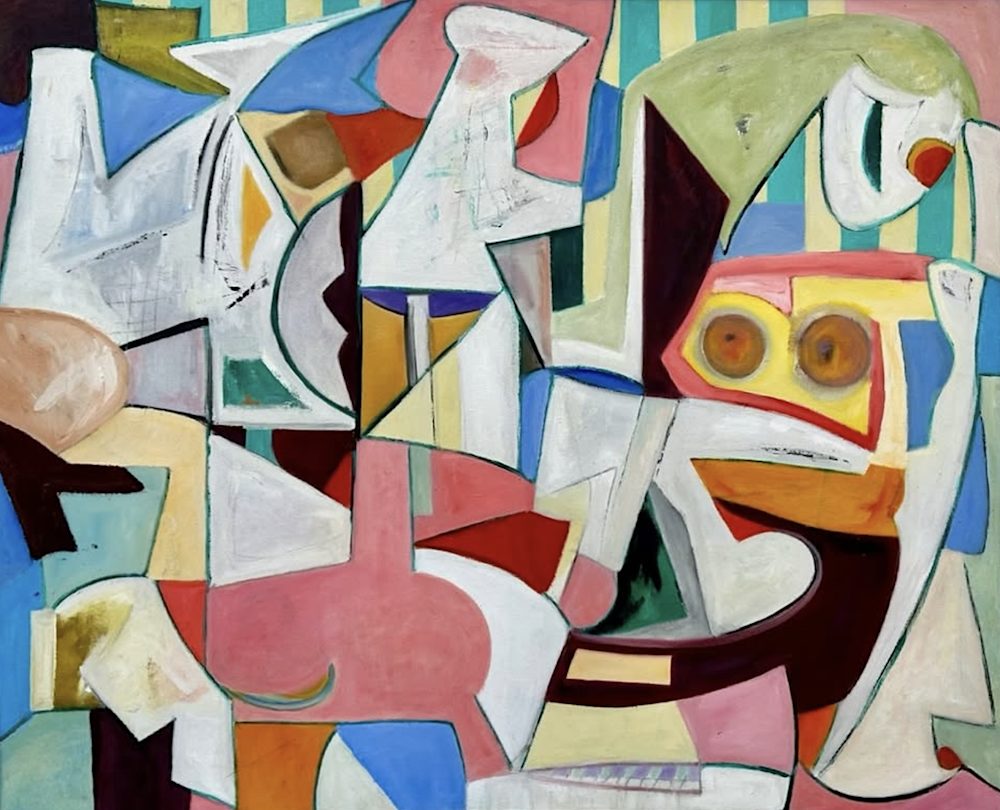 Cubist Art at Bridge House Vintage in Hudson, NY