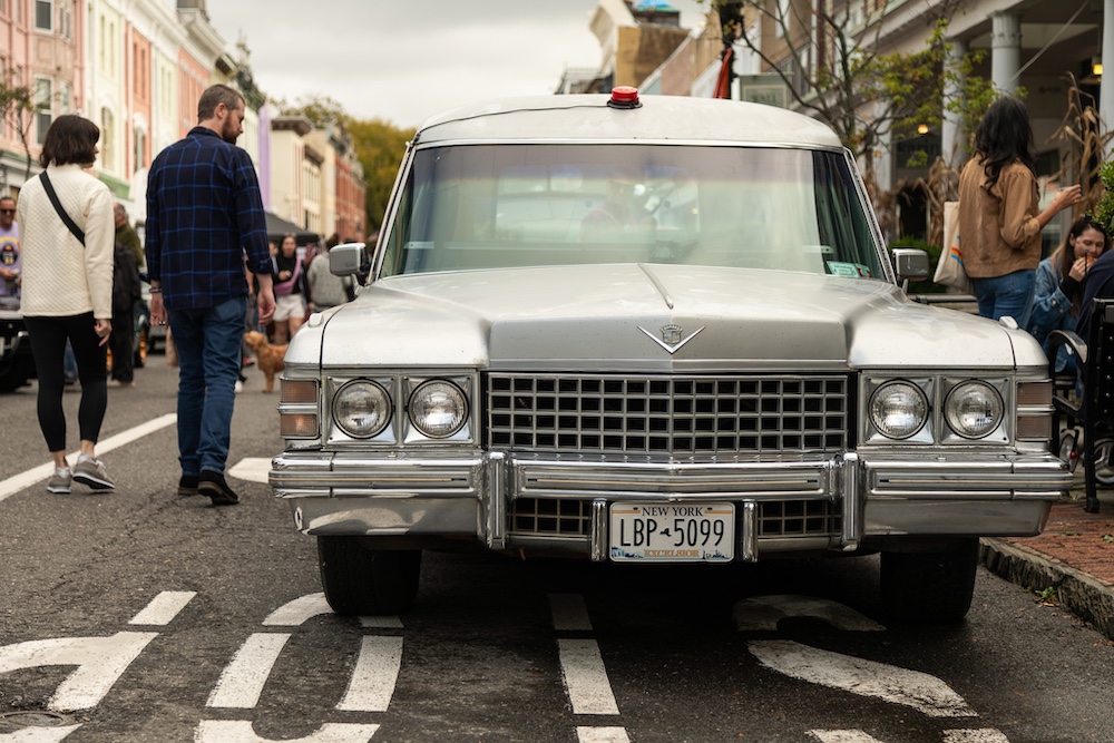 classic Cadillac car at StockadeFaire 2025 in Uptown Kingston NY's Historic Stockade District