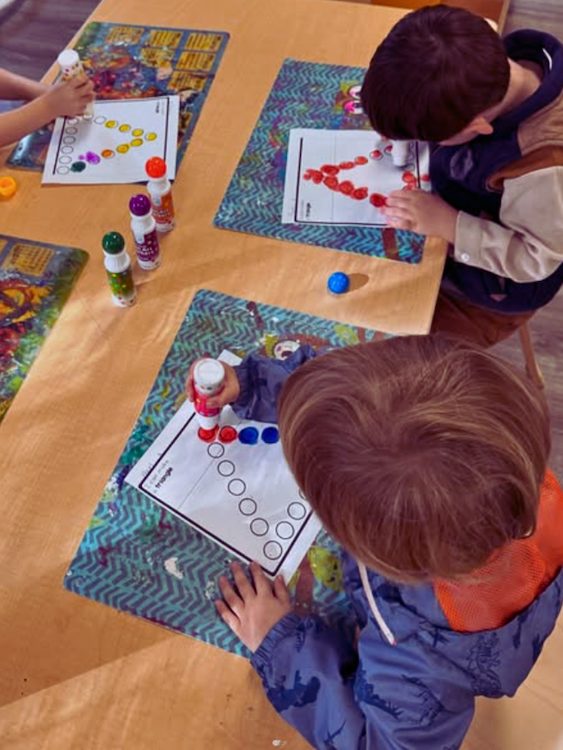 coloring at Rhinebeck Montessori Schools in Rhinebeck and Kingston NY