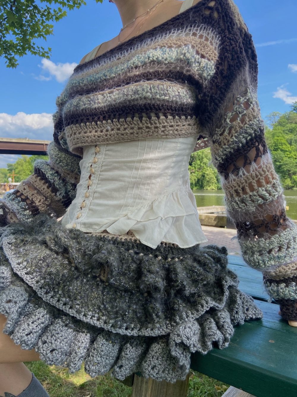 crochet clothing by Poet Robyn Hager 
