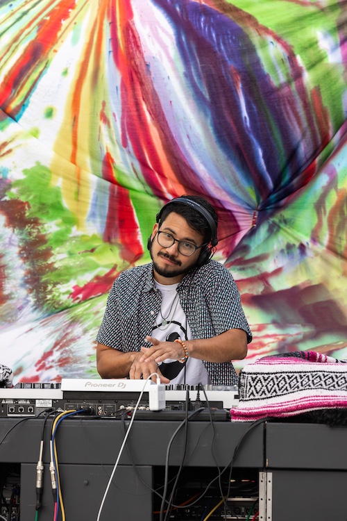 a DJ spinning at StockadeFaire 2025 in Uptown Kingston NY's Historic Stockade District