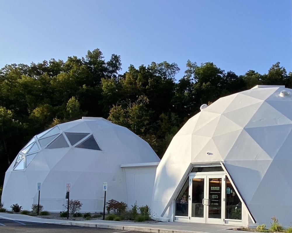 outside view at Domes Dispensary in Kingston, NY