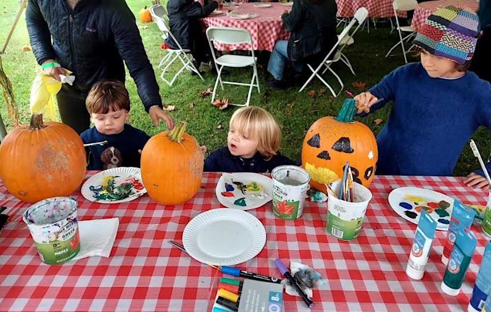 Pumpkin Painting at Rondout Valley Growers Association's 18th Annual Harvest Hoedown in Stone Ridge NY