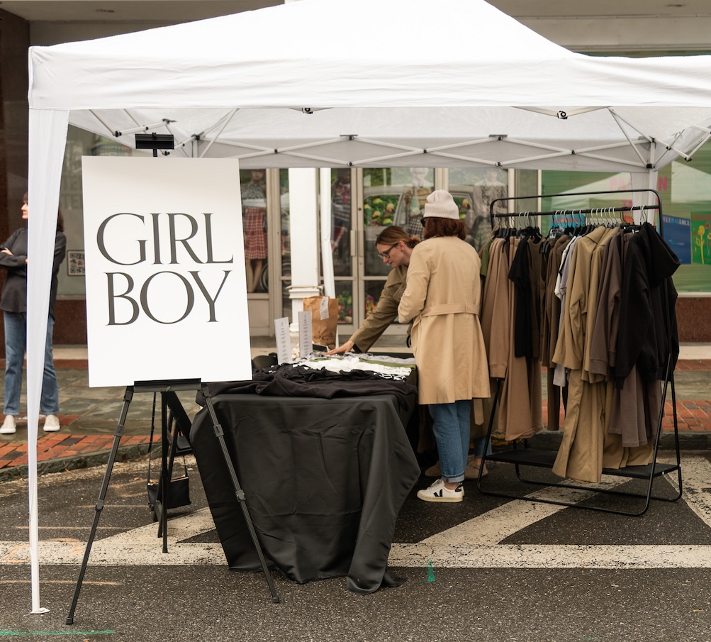 Girl Boy designs at StockadeFaire 2025 in Uptown Kingston NY's Historic Stockade District