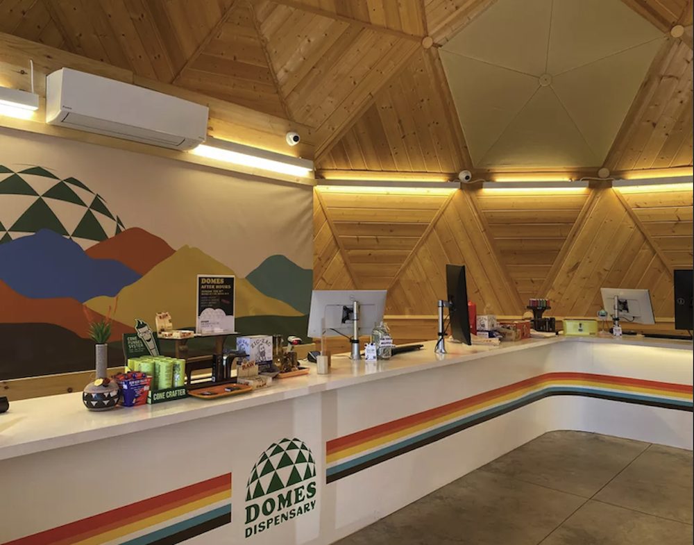 inside lobby at Domes Dispensary in Kingston, NY