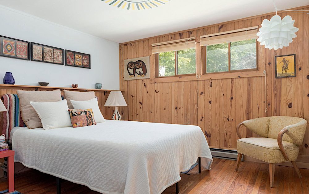Kate Pierson puts her Woodstock NY Cabin on the market