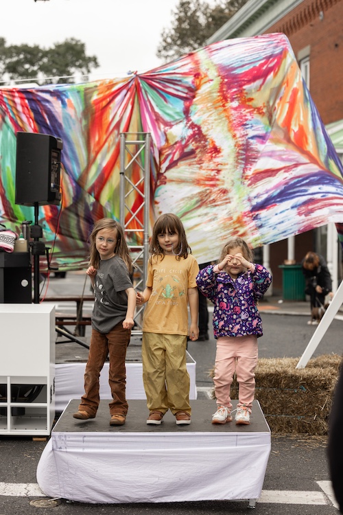 kids on stage at StockadeFaire 2025 in Uptown Kingston NY's Historic Stockade District