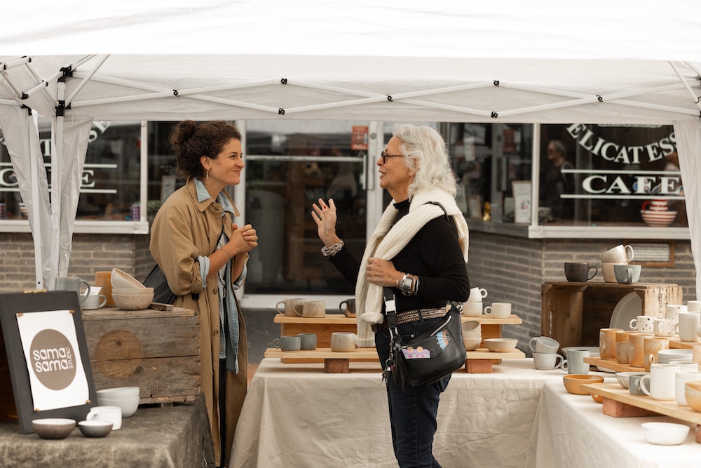 Sama Sama vendor at StockadeFaire 2025 in Uptown Kingston NY's Historic Stockade District