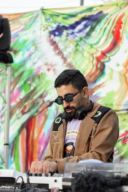 DJ spinning at StockadeFaire in Uptown Kingston NY's Historic Stockade District