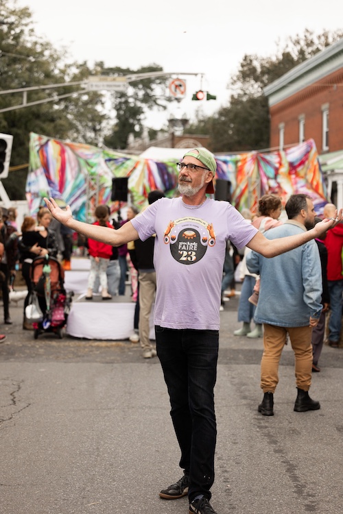 logo Tshirt at StockadeFaire 2025 in Uptown Kingston NY's Historic Stockade District