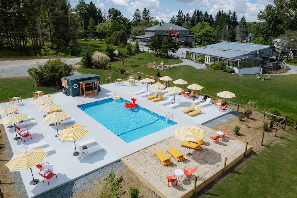 The pool at the Arnold House in Livingston Manor