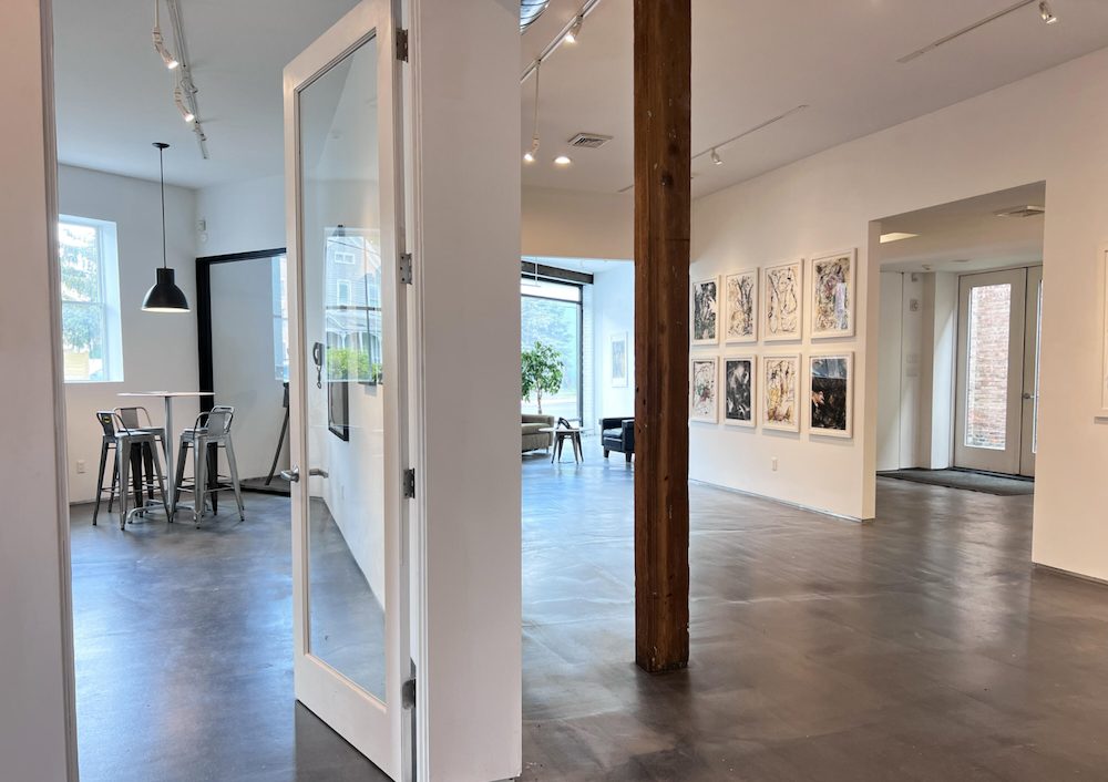 gallery space at Commercial Studio, Gallery + Event Space with Luxury Loft Apartment in Kingston NY