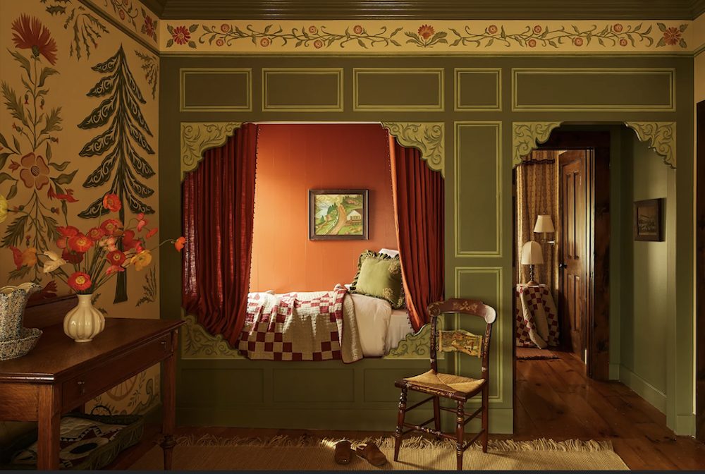 cupboard bunk bed at The Six Bells Countryside Inn in Rosendale NY