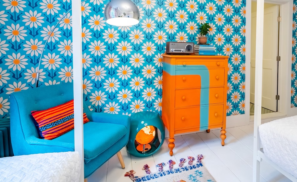 bedroom furniture at Twin Gables in Woodstock NY