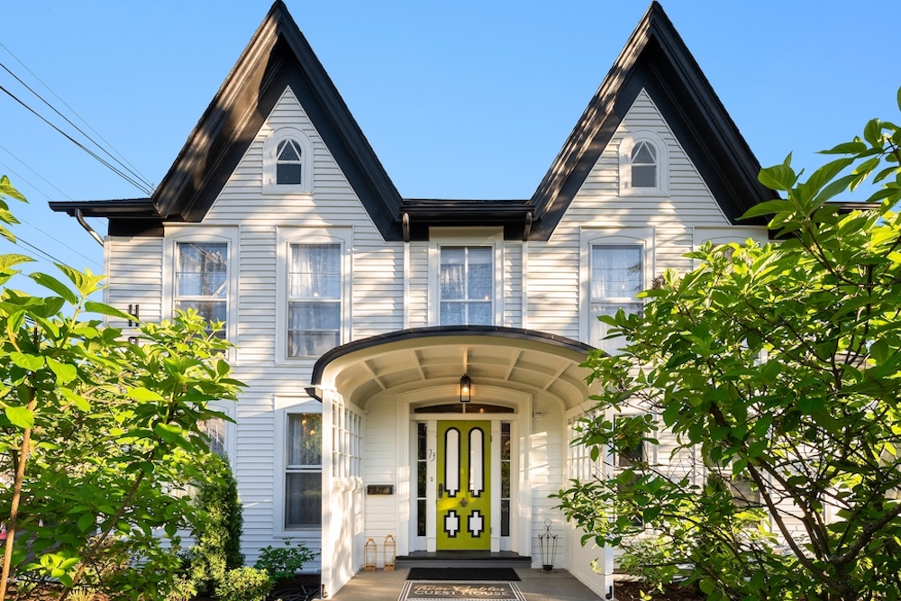 exterior of Twin Gables in Woodstock NY